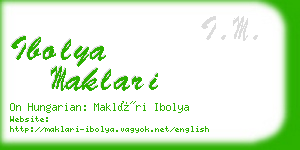 ibolya maklari business card